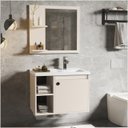 Ver imagem 3 de Conjunto Gabinete Adonis Organizador 60 Cm Banheiro Pérola