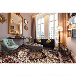 Tapete Clássico Oriental Barroco 150X200 Cm Medalhão Persa - 2