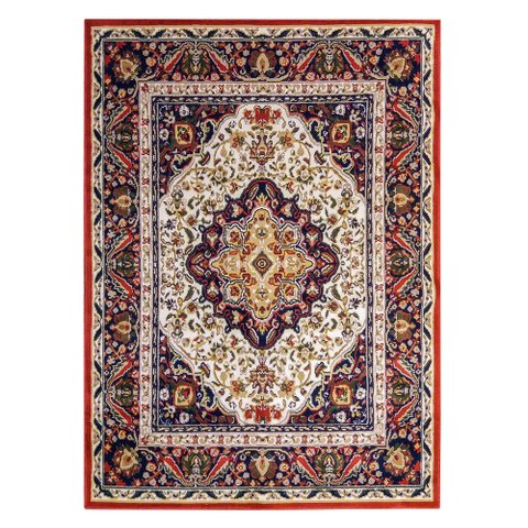 Tapete Clássico Oriental Barroco 150X200 Cm Medalhão Persa