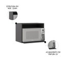Ver imagem 3 de Suporte Micro-Ondas Forno 58cm Aéreo Grafite Z44 - Mpozenato