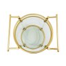 Carrinho Auxiliar Redondo de Acrílico e Dourado 71 cm - 2