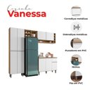 Ver imagem 4 de Cozinha Ambiente Vanessa Amêndoa Branco - Ajl