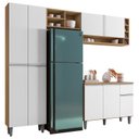 Ver imagem 5 de Cozinha Ambiente Vanessa Amêndoa Branco - Ajl