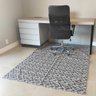 Tapete para Sala 135x200cm Geométrico Cinza Antiderrapante Jacquard Moderno Quarto - 1
