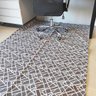 Tapete para Sala 135x200cm Geométrico Cinza Antiderrapante Jacquard Moderno Quarto - 5