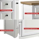 Ver imagem 3 de Gabinete Armário Banheiro Ditália C/tampo Bn-05 Branco