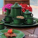 Ver imagem 3 de Jogo de Xícara de Chá 06 Peças Esmaltada Verde 240 ml Ewel
