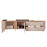 Rack Bancada P/ Tv até 75 Pol Celine 100% Mdf C/ Pés 241x57cm Off White/off White - Dj Móveis - 3
