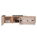 Ver mais imagens de Rack Bancada P/ Tv até 75 Pol Celine 100% Mdf C/ Pés 241x57cm Off White/off White - Dj Móveis