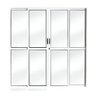 Porta Sacada 4 Folhas Alumínio Branco Linha - Omega - 1