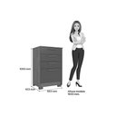Ver imagem 3 de Cômoda Solteiro Aruba 4 Gavetas Jatobá - S. Andirá