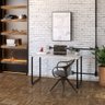 Mesa para Escritório Office Estilo Industrial 1,20m Kuadra Snow - 2