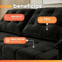Ver imagem 5 de Sofá Retrátil e Reclinável 3 Lugares 2,30m Bahamas Preto