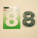 Ver imagem 2 de Números Inox (algarismos) - Para Fachadas - 15cm - (Nº 8)