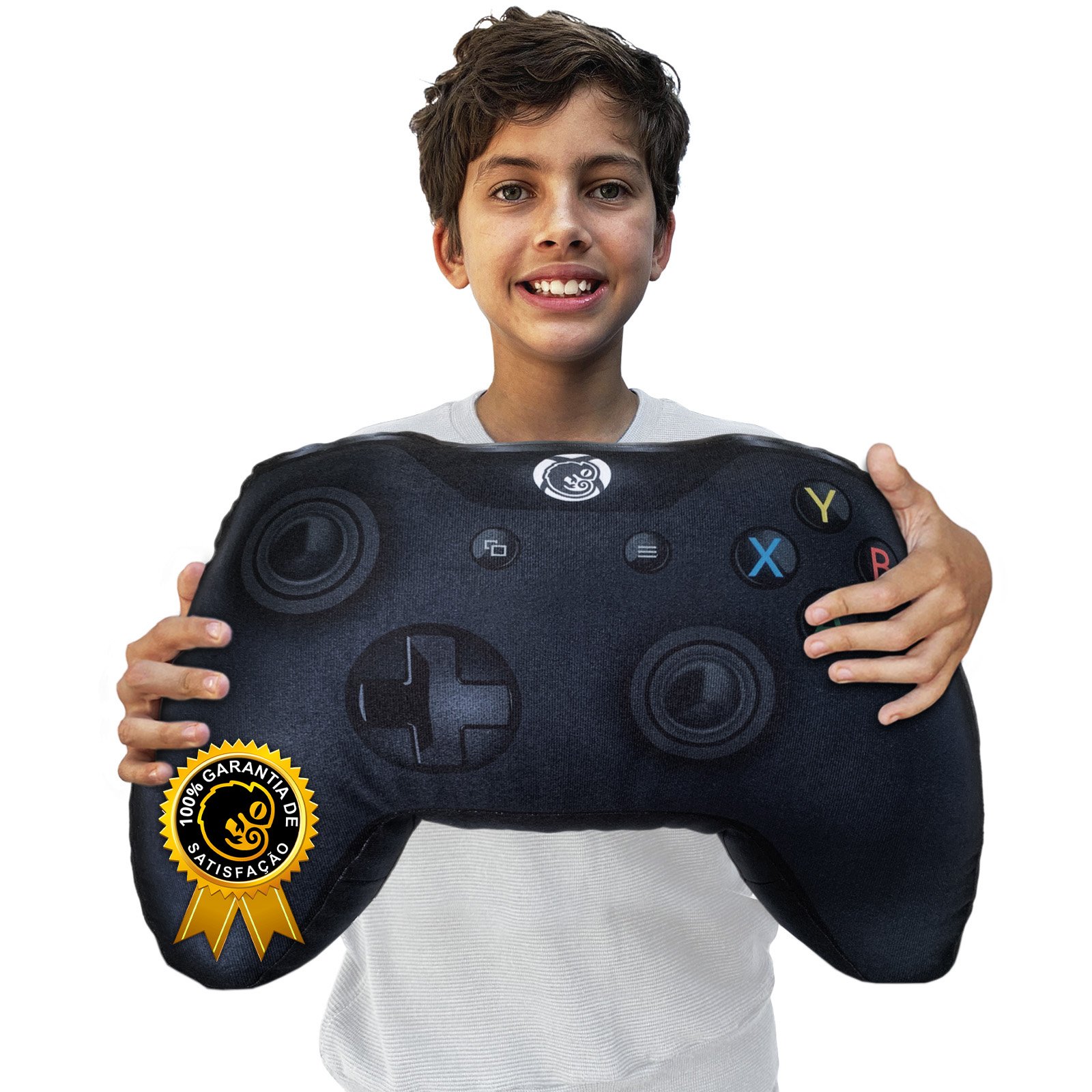 Almofada Gamer Controle de Video Game Joystick Xpillowbox One Preto - 2