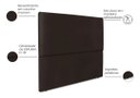 Ver imagem 2 de Cabeceira Cama Box Reta Queen 160cm Luna Corino C/frame Marrom