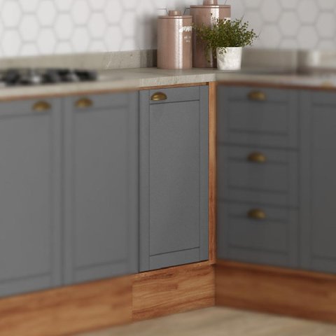 Balcão de Canto Bella 1 Porta Nog/cinza 94cm Carraro