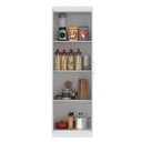 Ver imagem 6 de Armário Multiuso 2 Portas e 3 Prateleiras Internas Macau 170cm - Branco