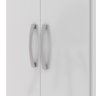 Armário Multiuso 2 Portas e 3 Prateleiras Internas Macau 170cm - Branco - 10
