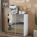 Ver imagem 1 de Aparador Buffet 2 Portas com Espelho Vegas Multimóveis V3611 Branco