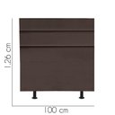 Ver imagem 3 de Cabeceira Estofada Cama Box Solteiro 100cm Argentina Suede Marrom- Mabe Magazine