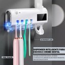 Ver imagem 6 de Dispenser Pasta de Dentes Automatico Luz Ultravioleta Elimina Bacterias Esterilizador Suporte Escova