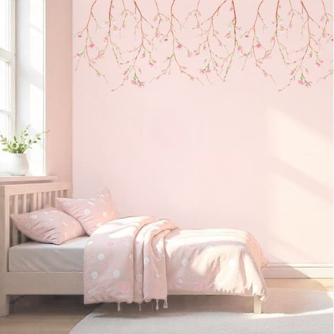 Adesivo de Parede Infantil Flores de Cerejeira