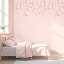 Ver imagem 1 de Adesivo de Parede Infantil Flores de Cerejeira