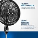 Ver imagem 4 de Ventilador de Coluna Mondial 140W 40cm 8 Pás 3 Velocidades Vstf-40C-8P-Bs 110V