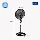 Ver mais imagens de Ventilador de Coluna Mondial 140W 40cm 8 Pás 3 Velocidades Vstf-40C-8P-Bs 110V