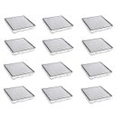 Ver imagem 1 de Ralo Oculto 15x15 Inox Invisivel Kit 12 Unidades Banheiro Lavabo Anti Odor Cozinha Lavanderia Varand