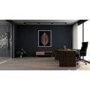 Ver imagem 1 de Quadro Decorativo Folhas Douradas com Fundo Preto