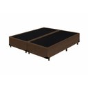 Ver imagem 1 de Cama Box Casal Bipartido NK Camas Suede Marrom 40x138x188