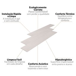 Piso Vinílico em Régua 17,78cm x 2mm x 1,21m Sofisticato Ruffino - 5