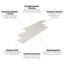 Ver imagem 5 de Piso Vinilico Colado Régua Sofisticato 2mm Ruffino Cinza/Linheiro