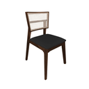 Ver imagem 2 de Kit 4 Cadeiras de Jantar Madeira Maciça Mel Manuela Assento Veludo Preto Tela Premium