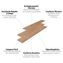 Ver imagem 7 de Piso Vinílico em Régua 17,78cm X 2mm X 1,21m Sofisticato Ruffino