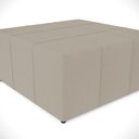 Ver mais imagens de Puff Decorativo para Sala de Estar Quadrado Milano 90x90cm W01 Linho Bege - Lyam Decor