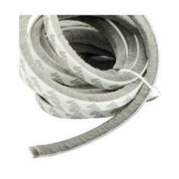 Veda fresta fita adesiva de vedação porta janela cinza 7x7mm 10mts - 1