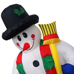 Boneco De Neve Gigante 1 metro e 80 cm Inflavel Natal Decorativo Natalina - 3
