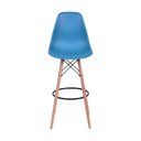 Ver imagem 2 de Banqueta Azul Petróleo - Base Madeira