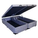 Ver imagem 2 de Cama Box com Baú Casal Elegance Ortopédico Espuma D33 Suede Cinza Elegance 138cm