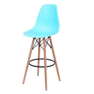 Banqueta Policarbonato Base em Madeira Dkr Pp Or Design