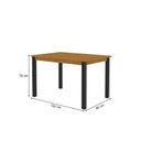 Ver imagem 2 de Mesa Retangular 120x80cm Tampo em Mdf Monaco