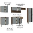 Ver imagem 5 de Armário de Cozinha Completa 293cm Rustic/Cinza Emilly Madesa 10