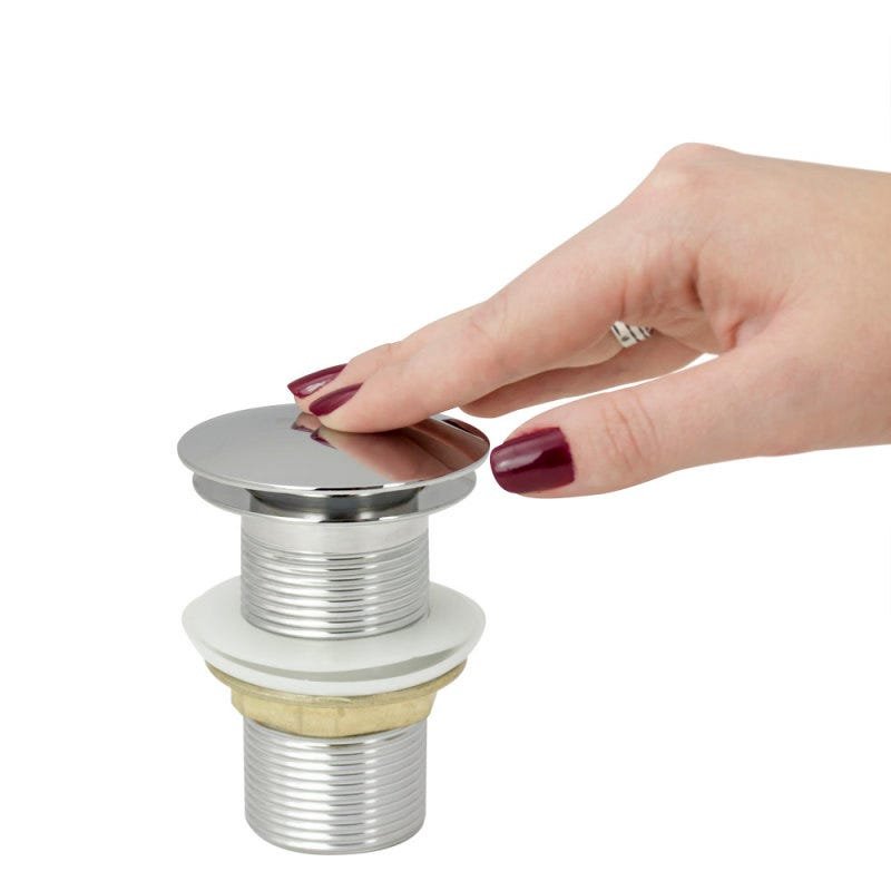Válvula De Escoamento Click Up Para Cubas Com Ladrão - 1