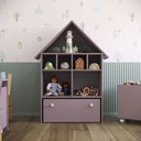 Ver imagem 4 de Casinha Organizadora de Brinquedos Infantil 100% Mdf Plancasa:lavanda