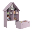 Ver imagem 2 de Casinha Organizadora de Brinquedos Infantil 100% Mdf Plancasa:lavanda