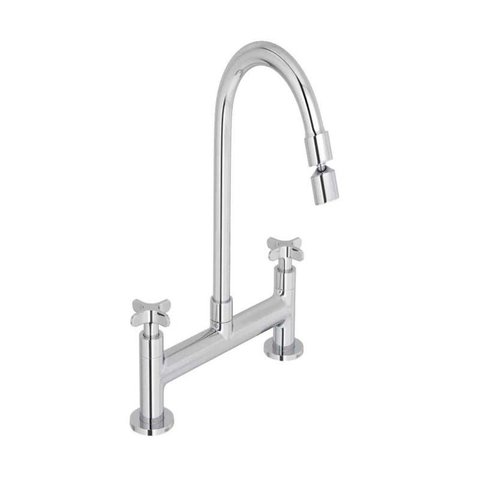 Misturador para Cozinha Flex 1256.c20 Dn15 Mesa Bica Movel Cromado Deca