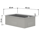 Ver imagem 7 de Cuba Cozinha Gourmet Quebec Quadrada 62cm Aço Inox 304 com Cesto Escorredor Goldenx
